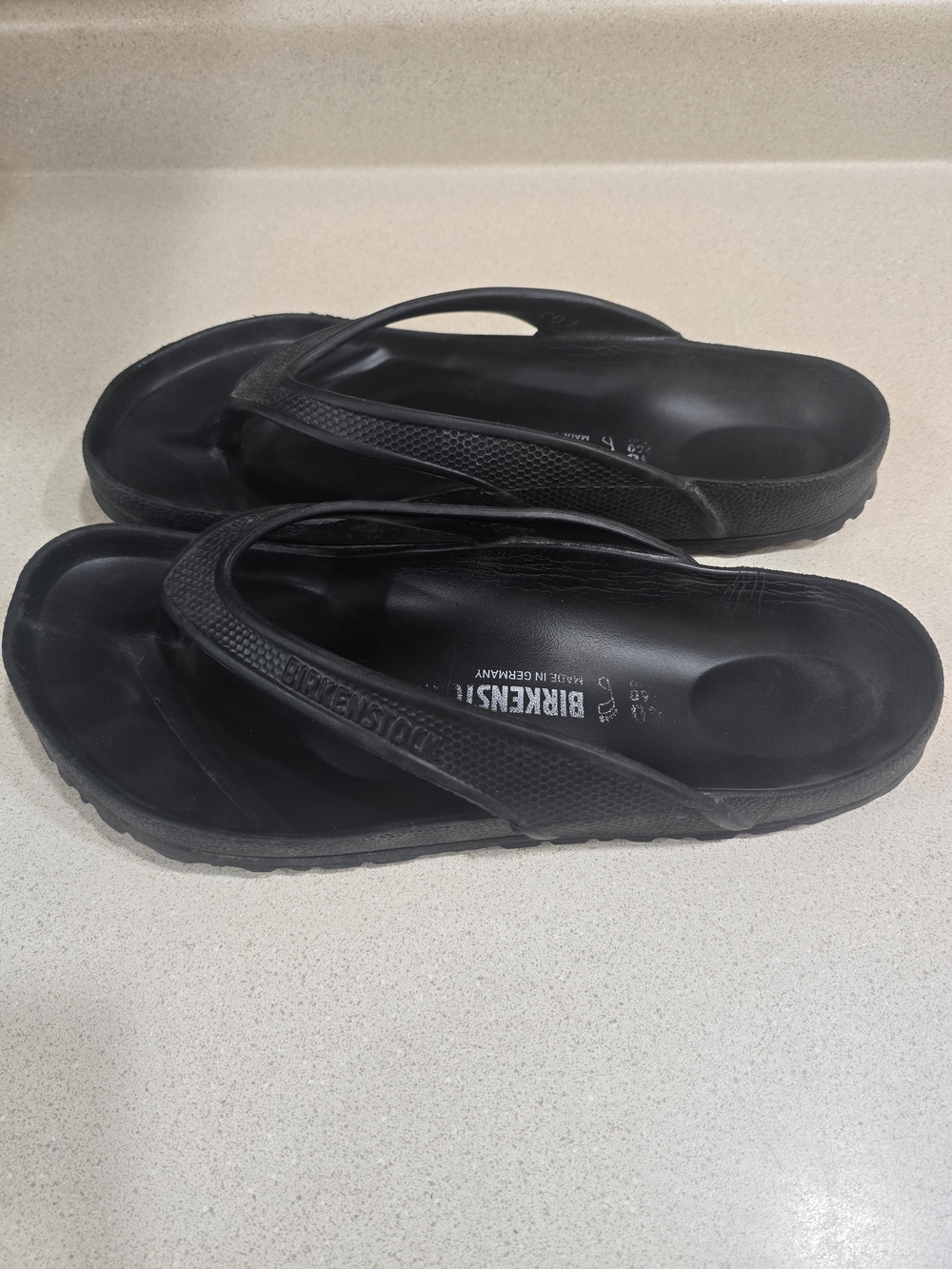 Birkenstock Black EVA Thong Sandals for Women